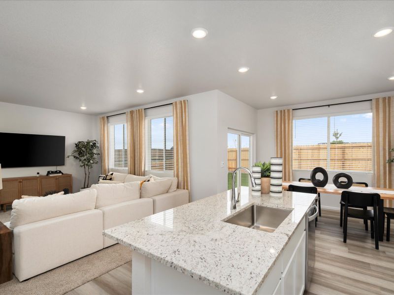 The Timberline floorplan interior image taken at a Meritage Homes community in Colorado Springs, CO.