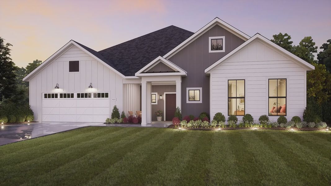 Representative exterior photo of a completed home built from the Provenance by Epcon Communities in The Courtyards at Lake Davidson, Mooresville, NC (Image 18). Representative exterior photo of a completed home built from the Provenance by Epcon Communities in The Courtyards at Lake Davidson, Mooresville, NC (Image 18).