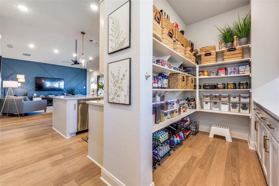 Furnished interior view inside a new home in Pecan Square - Estates, Northlake (Image 25).