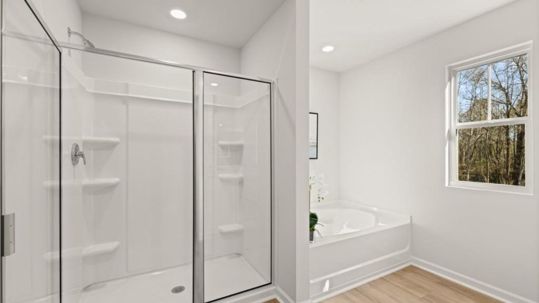 Furnished interior view inside a new home in Oconee Overlook, Gainesville (Image 23). Furnished interior view inside a new home in Oconee Overlook, Gainesville (Image 23).