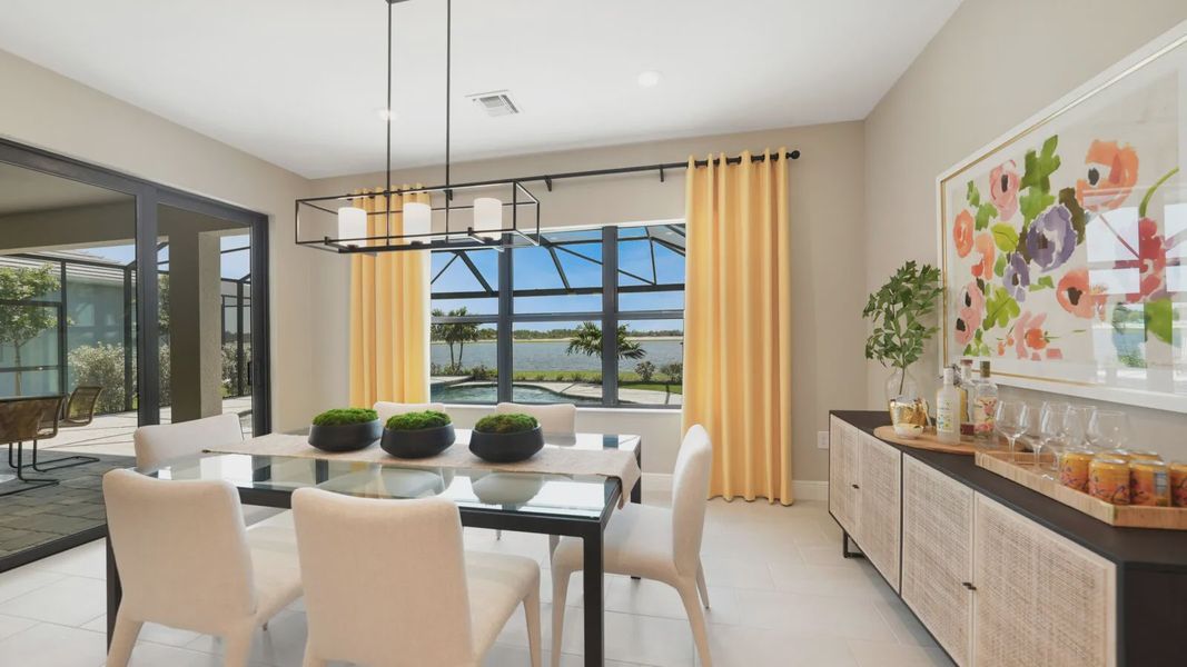 Representative furnished interior of a home built from the Artistry by Neal Communities in SkySail, Naples (Image 17).