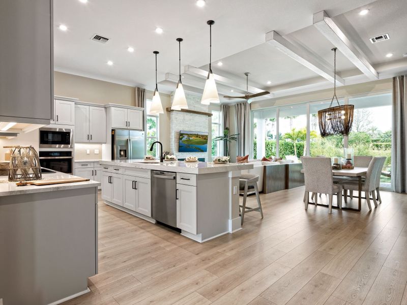 Lila Model Home | Kitchen and Great Room | Photo from sister community