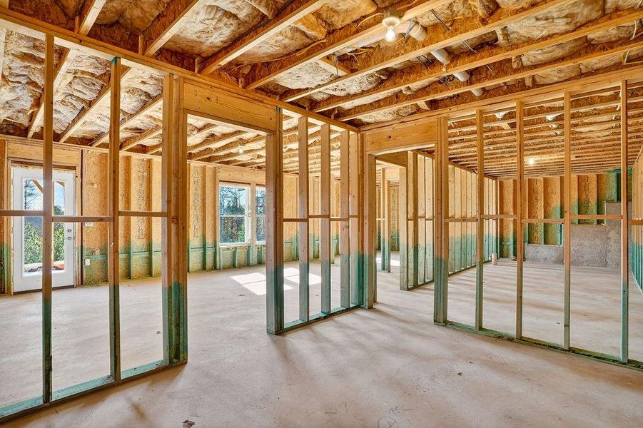 In-progress construction of a new home in , Homer, GA (Image 36).