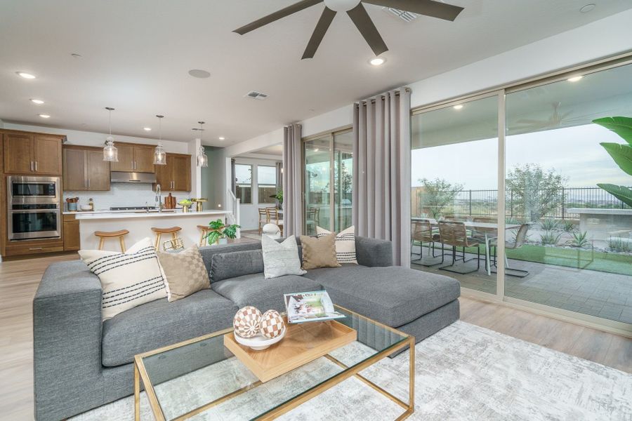 Furnished interior view inside a new home in The Ridge at Sienna Hills, Buckeye (Image 16).