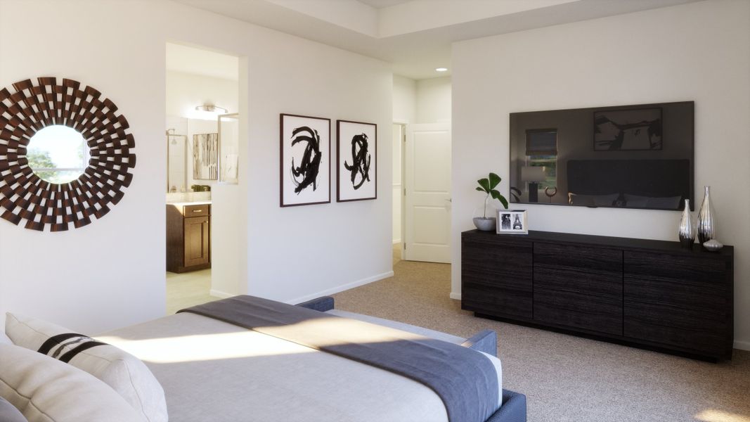 Furnished interior view inside a new home in The Estates Collection at Talon Pointe, Thornton (Image 9).