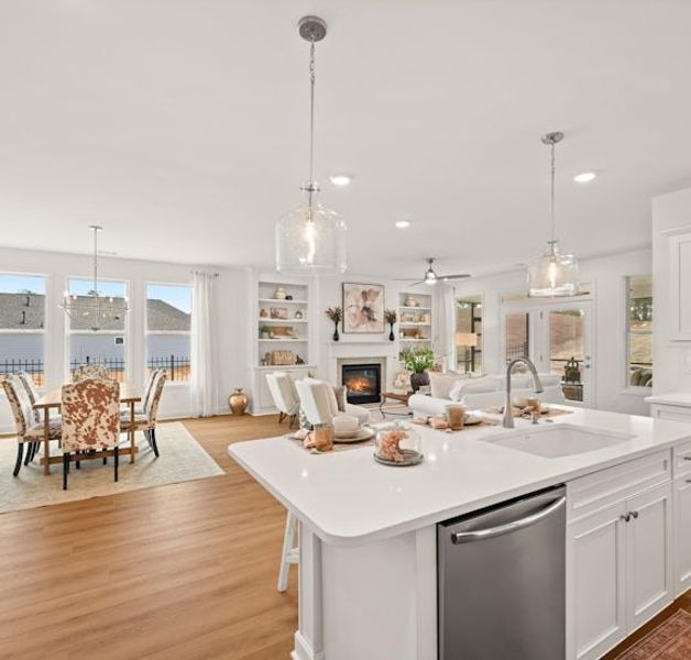 Representative furnished interior of a home built from the The Cedarwood by Windsong Properties in Echols Farm, Hiram (Image 4).