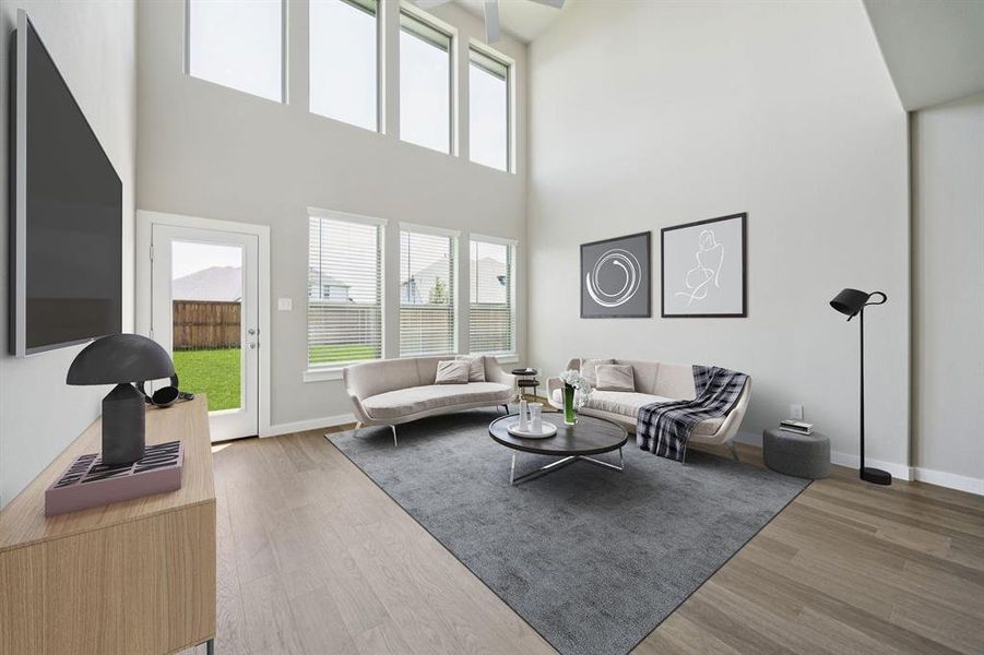 Furnished interior view inside a new home in Southridge, McKinney (Image 6).