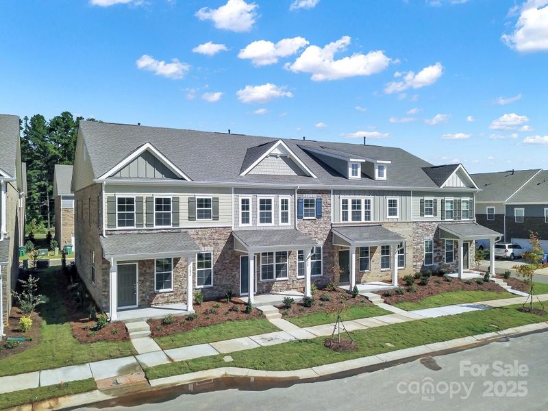 Front exterior of a new home in , Mint Hill, NC, highlighting curb appeal (Image 19).