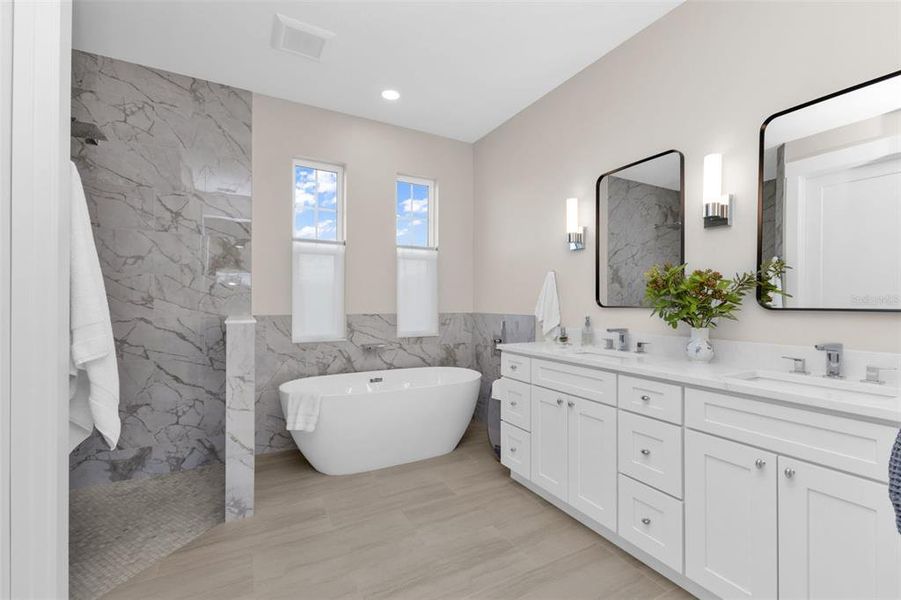 Furnished interior view inside a new home in , Port Charlotte (Image 16). Furnished interior view inside a new home in , Port Charlotte (Image 16).