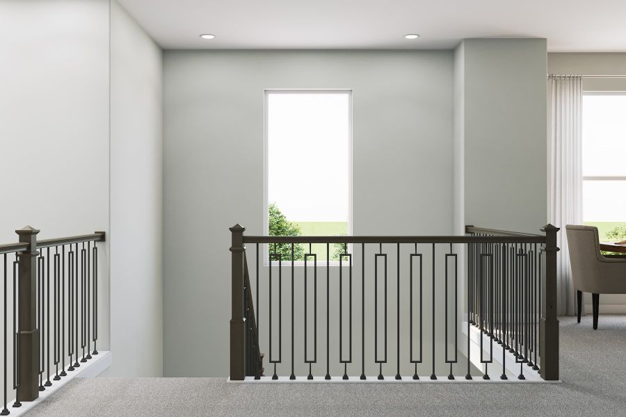 Furnished interior view inside a new home in Wolf Ranch, Georgetown (Image 13).