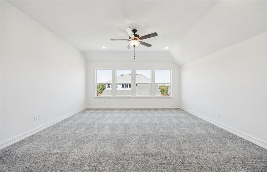Large windows in upstairs game room Large windows in upstairs game room