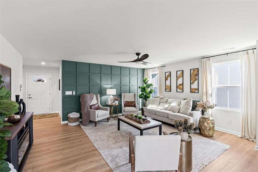 Furnished interior view inside a new home in , Rome (Image 12). Furnished interior view inside a new home in , Rome (Image 12).