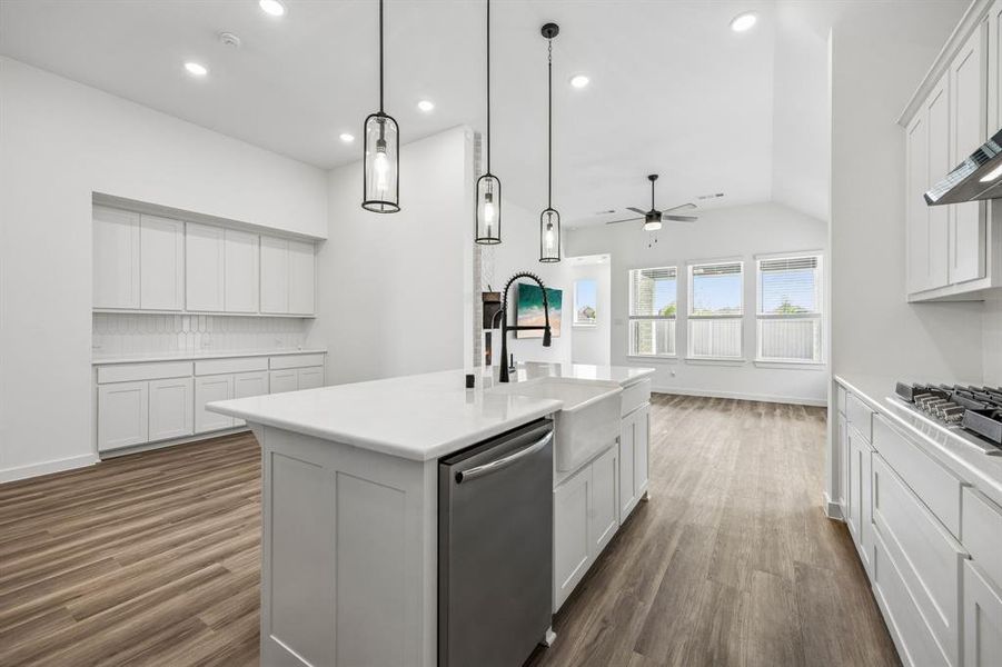 Furnished interior view inside a new home in , Aubrey (Image 8).