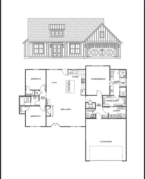 2D floor plan layout of this home in , Bremen, GA (Image 2). 2D floor plan layout of this home in , Bremen, GA (Image 2).