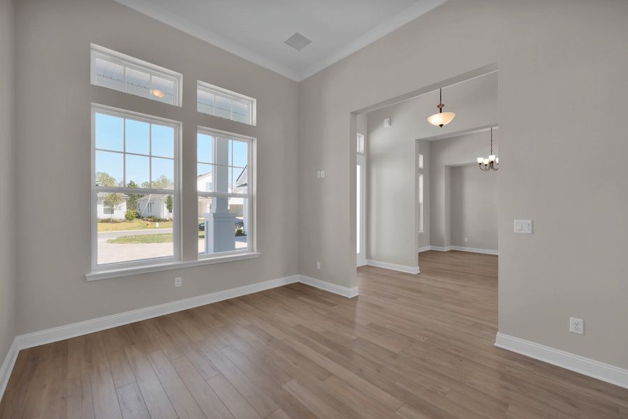 Representative unfurnished interior of a home built from the Stella by Riverside Homes in Hidden Creek at SilverLeaf, St. Augustine (Image 24).