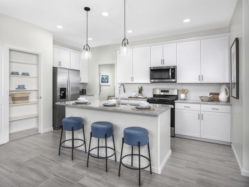 Furnished interior view inside a new home in Mandarina - Signature Series, Marana (Image 3).