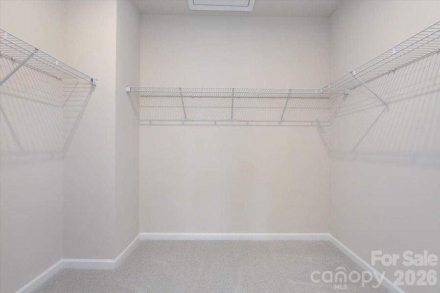 Primary walk-in closet