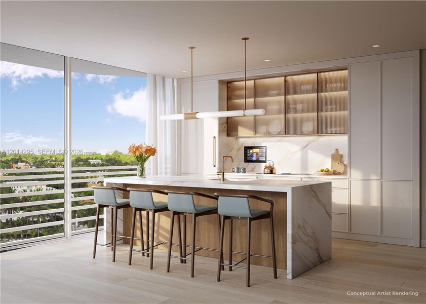 Furnished interior view inside a new home in Twenty-Nine Indian Creek, Miami Beach (Image 10). Furnished interior view inside a new home in Twenty-Nine Indian Creek, Miami Beach (Image 10).