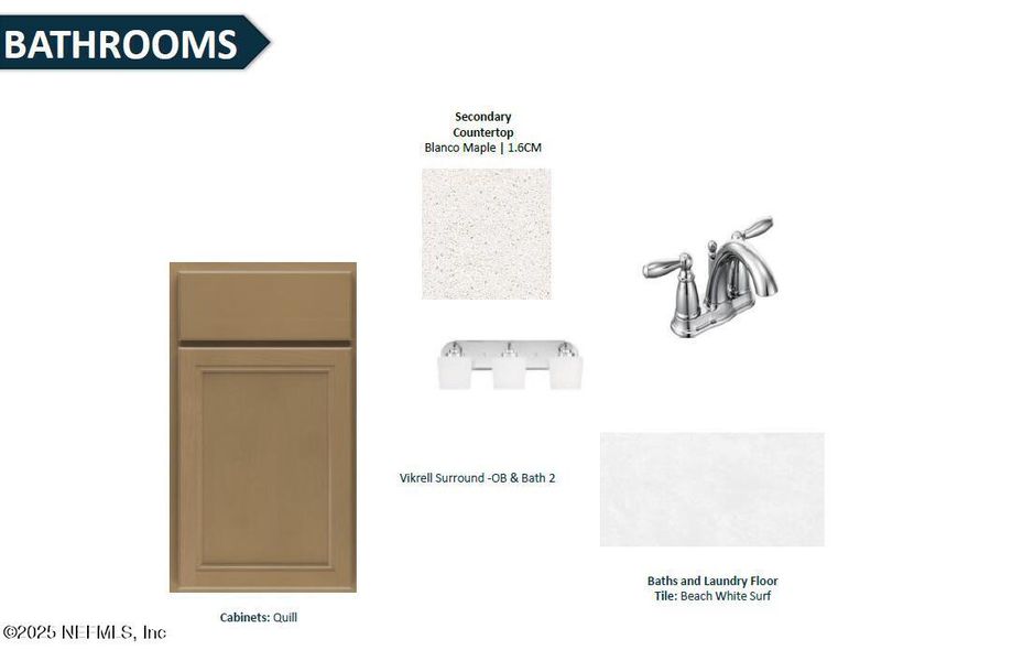 Sample of building materials used in homes in The Preserve at Bannon Lakes, St. Augustine (Image 24).