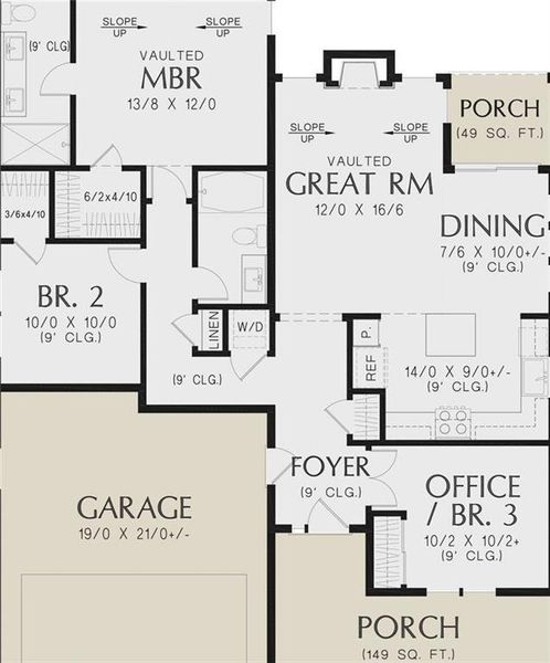 2D floor plan layout of this home in , Stockbridge, GA (Image 5).