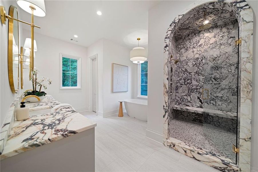 Furnished interior view inside a new home in , Atlanta (Image 37).