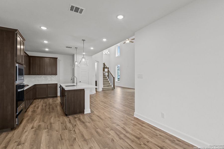 Furnished interior view inside a new home in Veramendi, New Braunfels (Image 12).