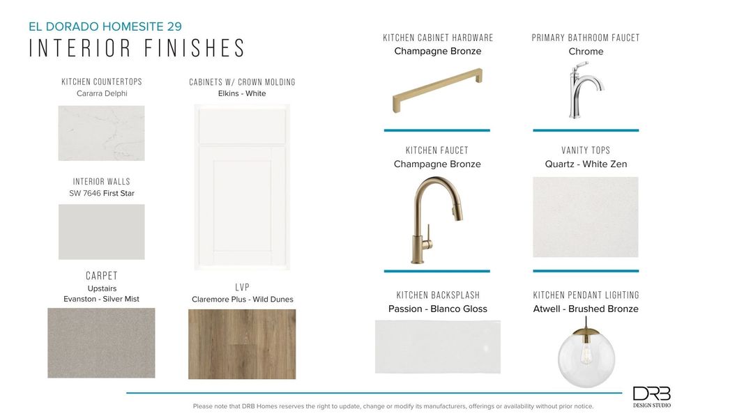 Furnished interior view inside a new home in El Dorado, Spartanburg (Image 29).