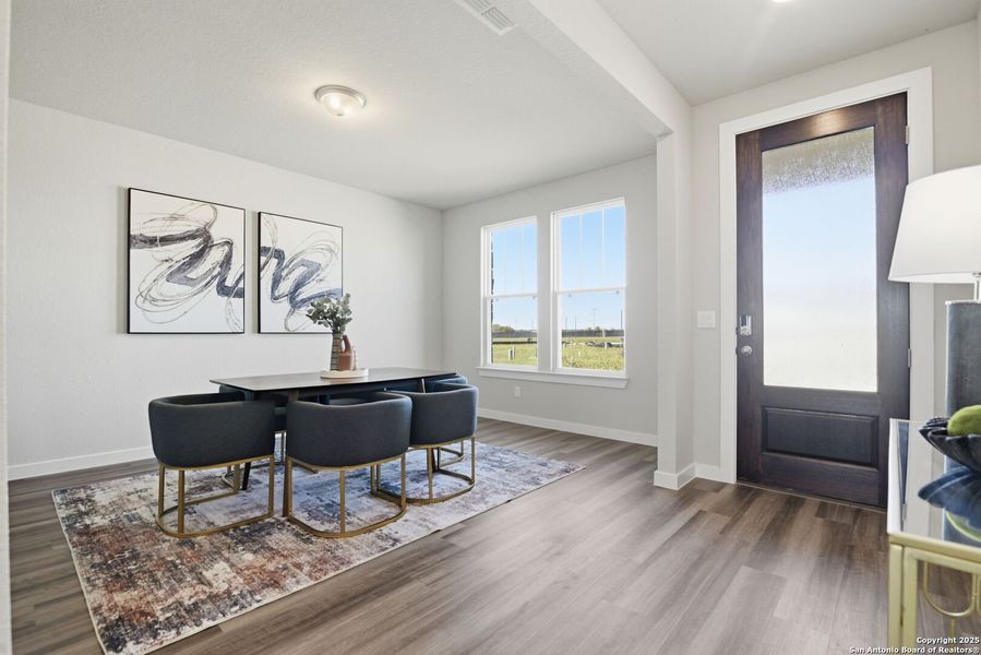Furnished interior view inside a new home in Weltner Farms 50’s, New Braunfels (Image 39).