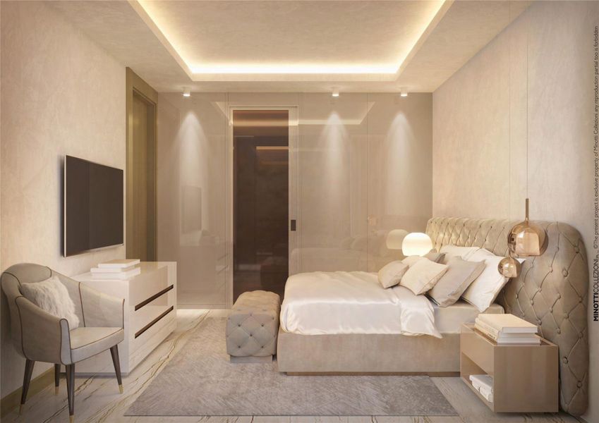 Furnished interior view inside a new home in , Hollywood (Image 9).