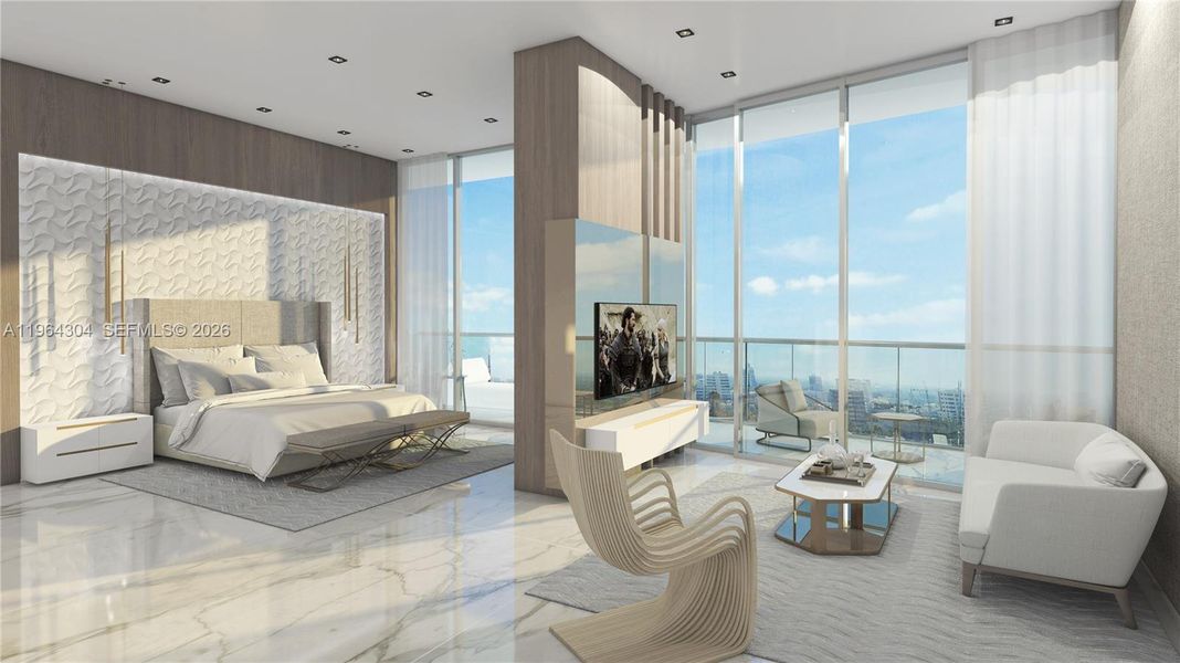Furnished interior view inside a new home in , Hallandale Beach (Image 11).