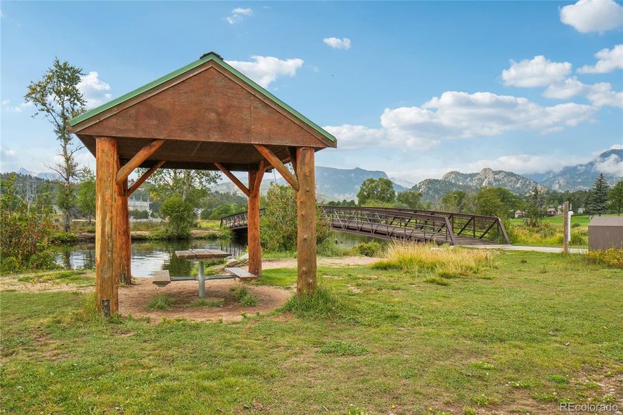 Front exterior of a new home in , Estes Park, CO, highlighting curb appeal (Image 22).