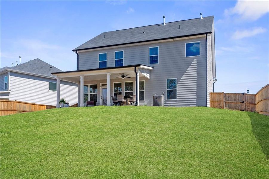 Exterior details and patio area of a home in Water Oak Estates, Lawrenceville (Image 24).