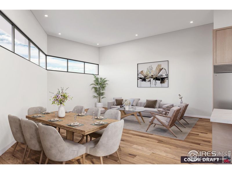Furnished interior view inside a new home in , Boulder (Image 5). Furnished interior view inside a new home in , Boulder (Image 5).