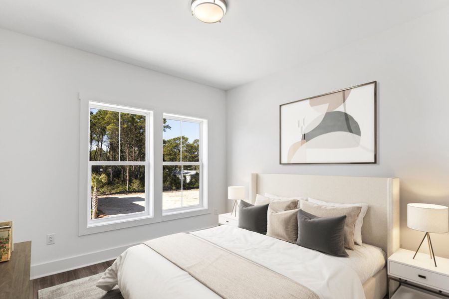 Furnished interior view inside a new home in Nautilus Pointe, Inlet Beach (Image 19). Furnished interior view inside a new home in Nautilus Pointe, Inlet Beach (Image 19).