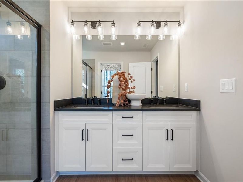 Furnished interior view inside a new home in The Village at Shallowford, Kennesaw (Image 45). Furnished interior view inside a new home in The Village at Shallowford, Kennesaw (Image 45).