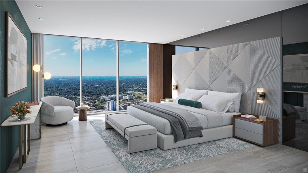 Furnished interior view inside a new home in Art House, St. Petersburg (Image 4).