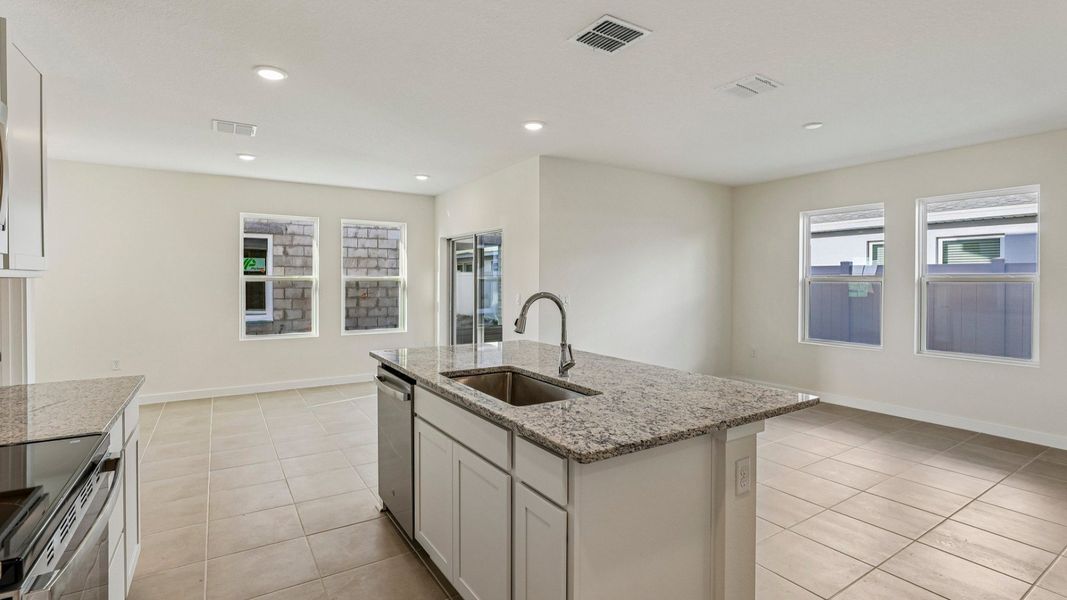 Furnished interior view inside a new home in Cyrene at Harmony, St. Cloud (Image 9).