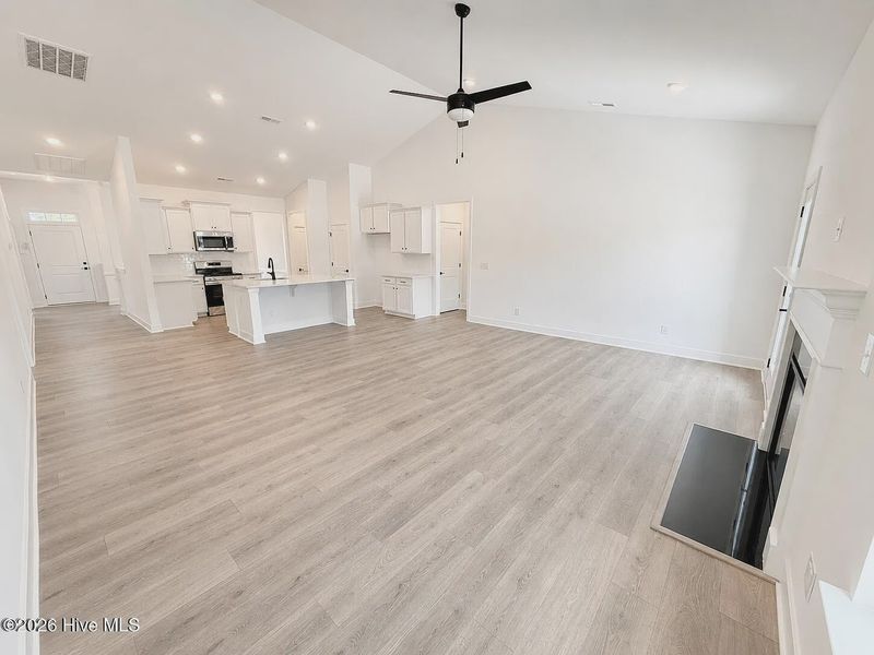 Spacious, unfurnished interior of a new home in Wood Creek Landing, Leland (Image 8).