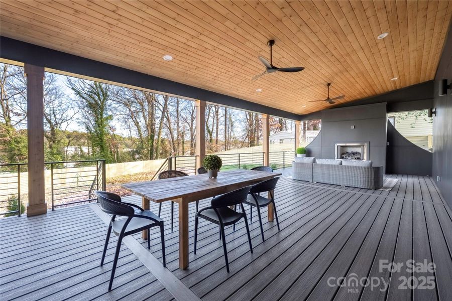 Exterior details and patio area of a home in , Charlotte (Image 27).