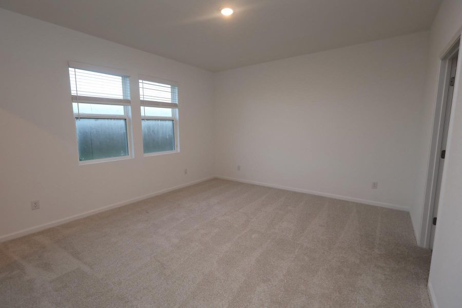 Spacious primary suite