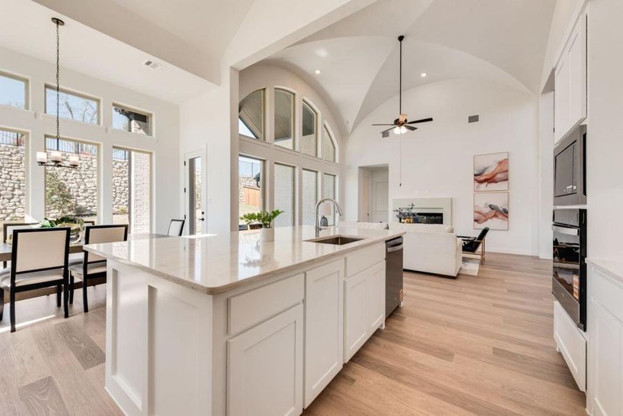 Furnished interior view inside a new home in Chatham Reserve, Providence Village (Image 13).