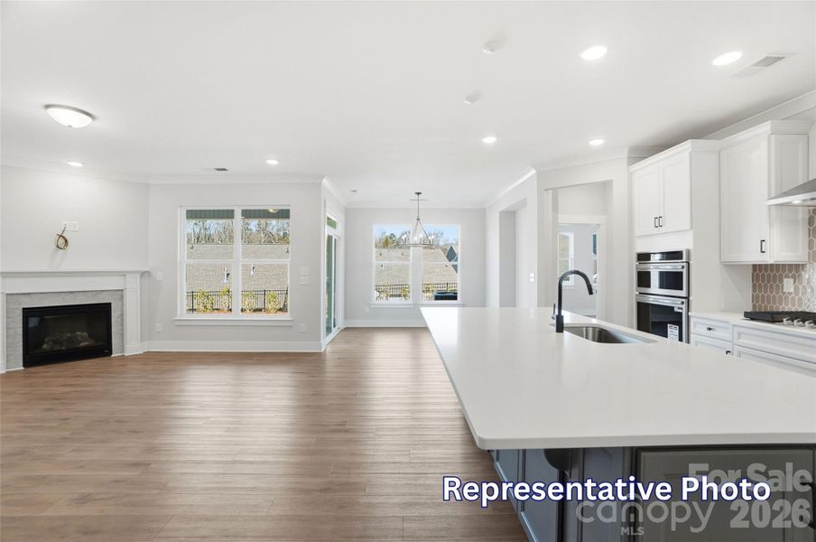Furnished interior view inside a new home in , Sherrills Ford (Image 15).