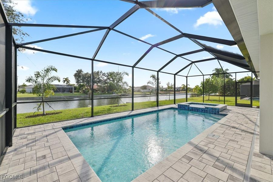 Exterior details and patio area of a home in Cape Coral, Cape Coral (Image 20).