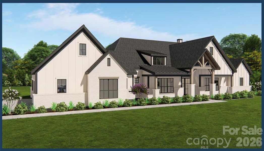 Front exterior of a new home in , Marshville, NC, highlighting curb appeal (Image 20).