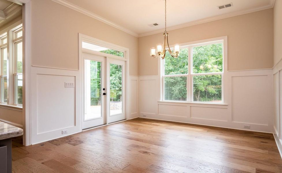 Representative unfurnished interior of a home built from the Berkeley by Greybrook Homes in Harbor Watch, Statesville (Image 37).