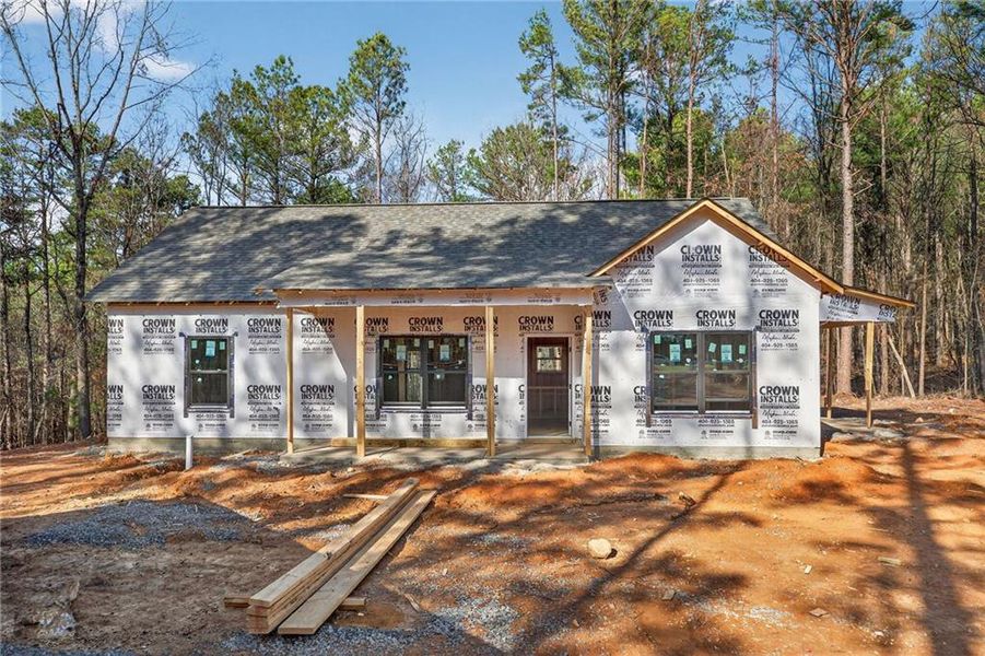 In-progress construction of a new home in , Cedartown, GA (Image 29).
