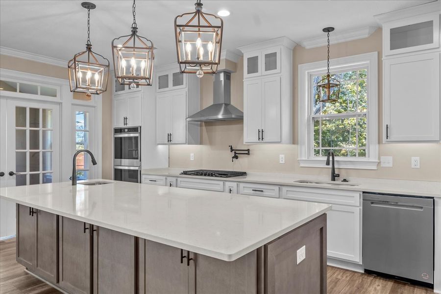 Furnished interior in a model home at Pointe Summit in Slater-Marietta (Image 17). Furnished interior in a model home at Pointe Summit in Slater-Marietta (Image 17).