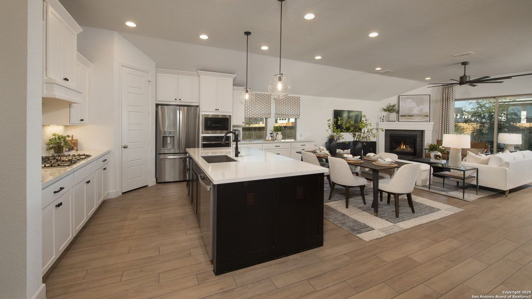 Furnished interior view inside a new home in Stillwater Ranch 50', San Antonio (Image 7).