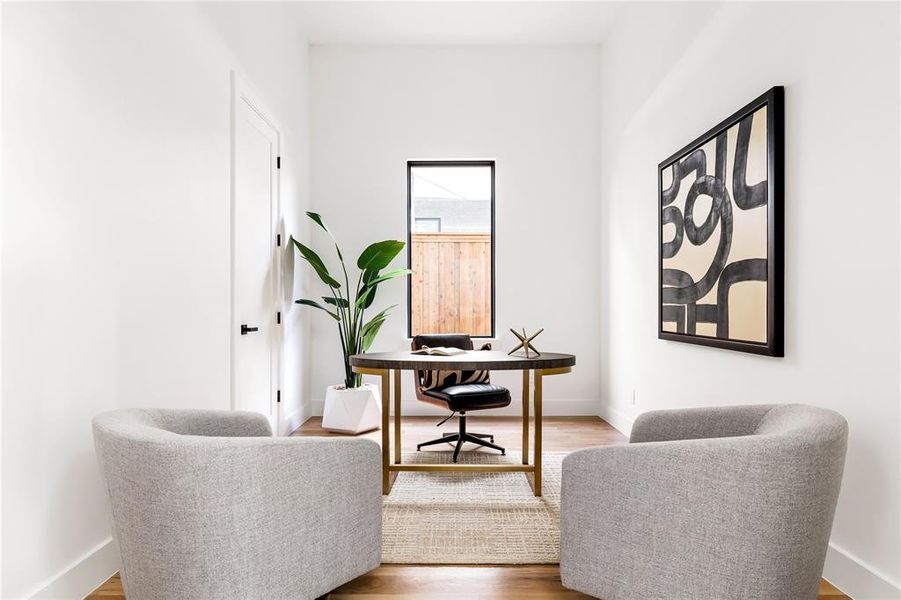 Furnished interior view inside a new home in , Dallas (Image 5).