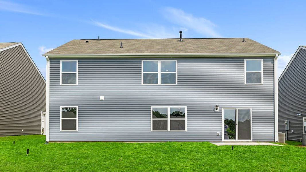 Exterior details and patio area of a home in Lakestone, Woodruff (Image 2).